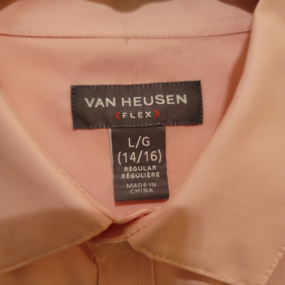 Boys Van Heusen Flex Shirt, LG 14/16 Reg, Pink - Picture 3 of 5